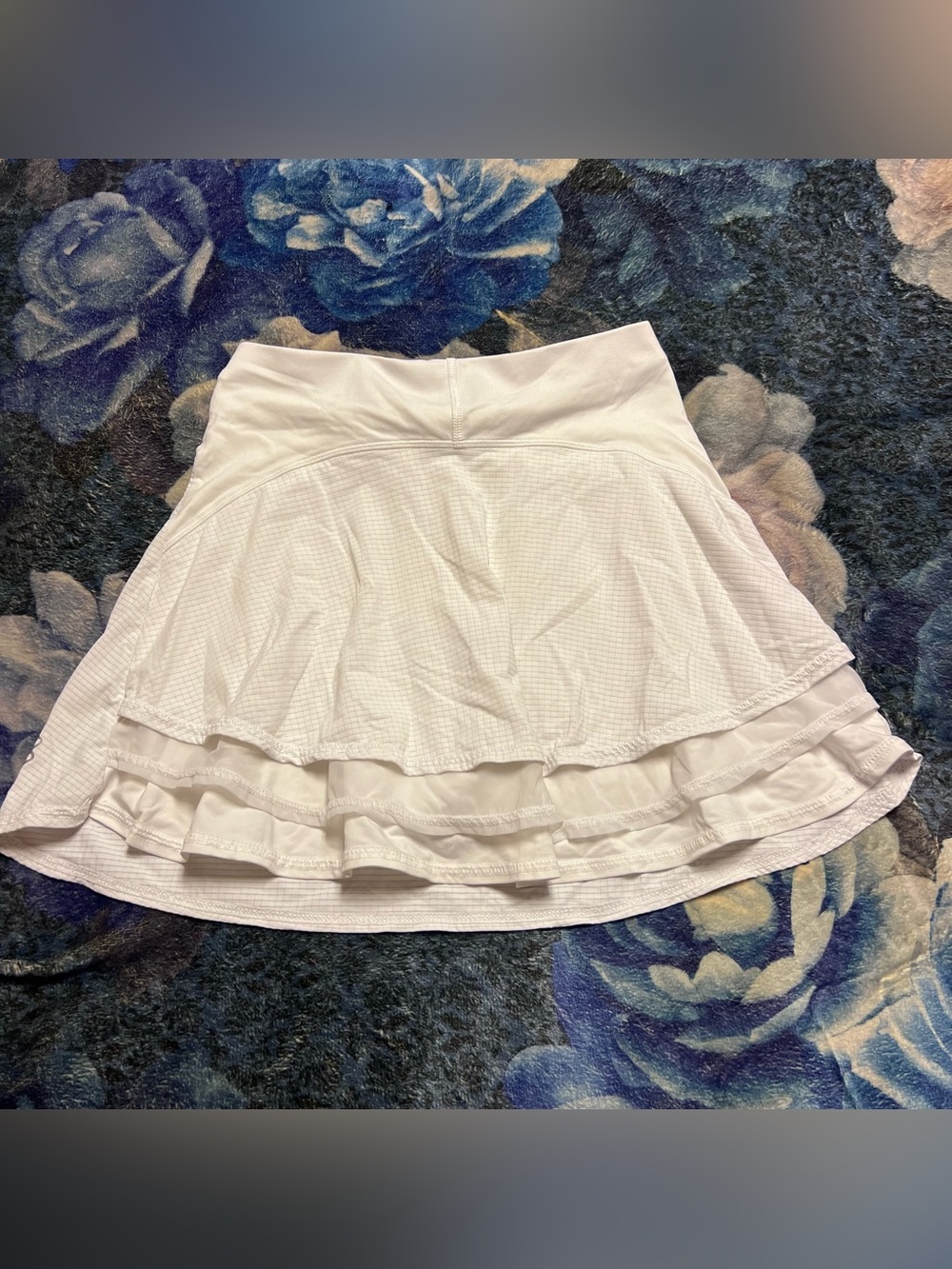 Women’s White Tiered Skater Skirt